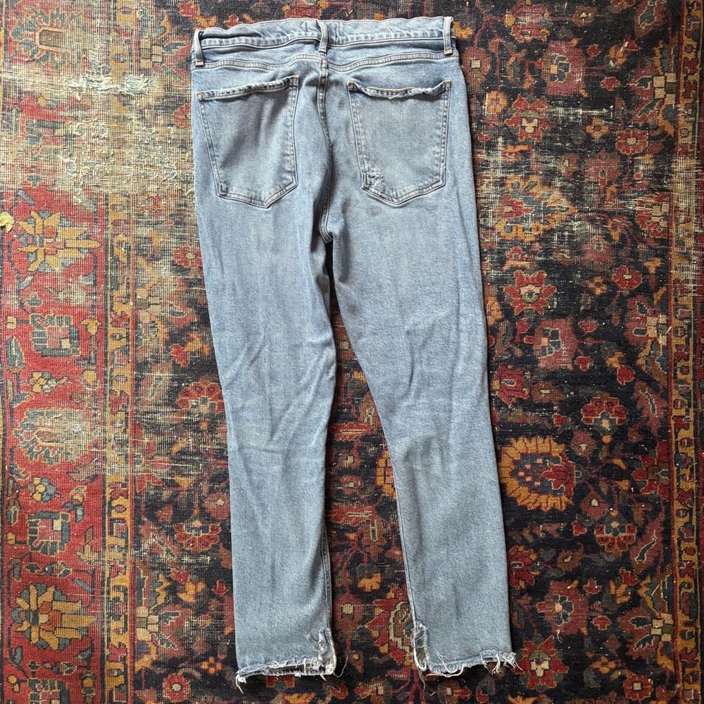 Agolde Nico Light Blue Skinny Jeans - Picture 4 of 6